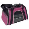 Сумка переноска складная для собак и кошек 45х30х30 см, розовая