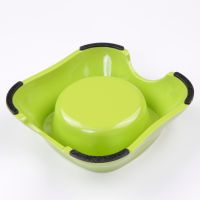Миска для собак и кошек, 11x14.8x5 см, 150 мл, зеленый