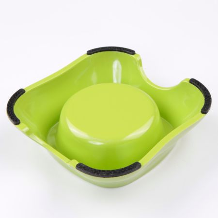 Миска для собак и кошек, 11x14.8x5 см, 150 мл, зеленый