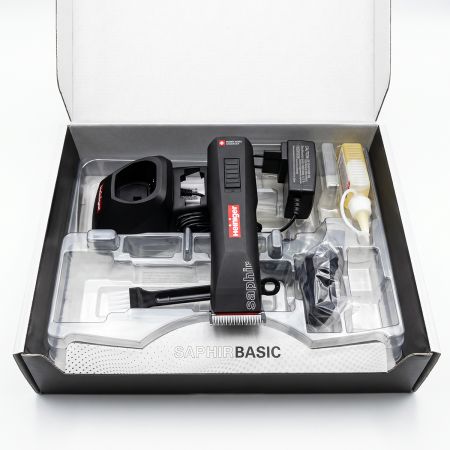 Машинка Heiniger Saphir Basic для стрижки животных, собак, кошек с лезвием #10 1,5 мм "red line"