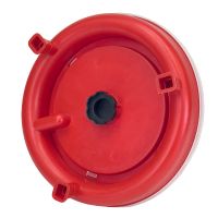 Поилка вакуумная 10 л с винтовой пробкой и ручкой на ножках для кур, домашней птицы