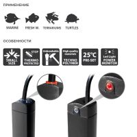 Нагреватель для воды аквариума Newa Therm Mini NWO-10P 230V 50Hz 10W автоматический до 15 л с LED индикатором