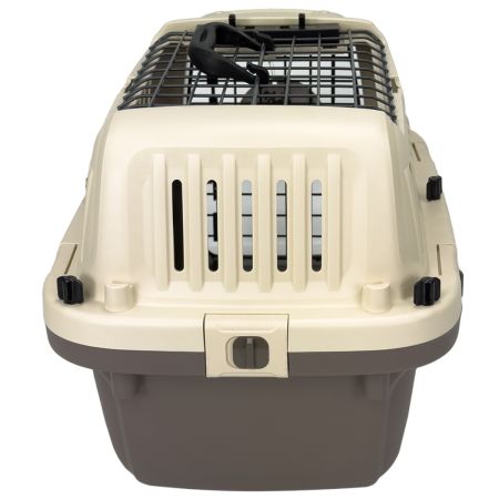 Переноска Superior Range 51х33х33 см для кошек и собак Pet Choice с креплением к ремню безопасности автомобиля и металлической верхней решеткой