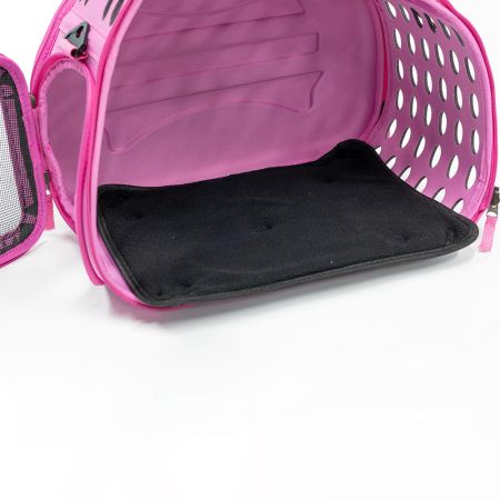 Сумка-переноска с жесткими стенками 46х29х34 см, розовый