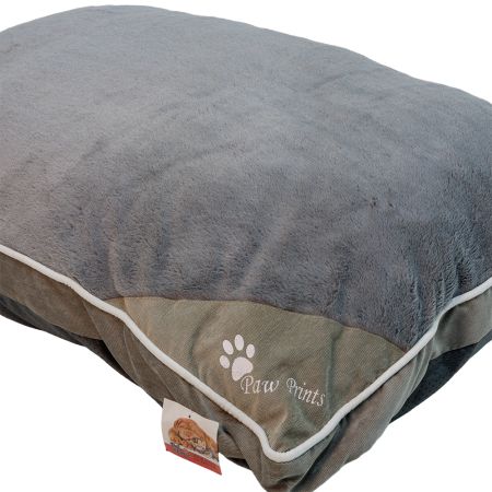 Лежак подушка Pet Choice для собак, 100х70х15 см, со съемным чехлом, серый