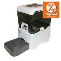 Автокормушка 10,6 л для сухого корма, белая, уценка