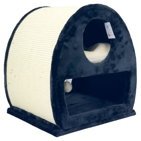 Когтеточка-домик 45х40х50 см, черный