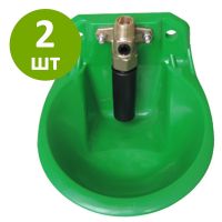 Поилка чашечная автоматическая с медным клапаном для овец, коз, 2 шт.